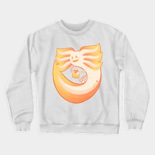 Candy Corn Axolotl Crewneck Sweatshirt